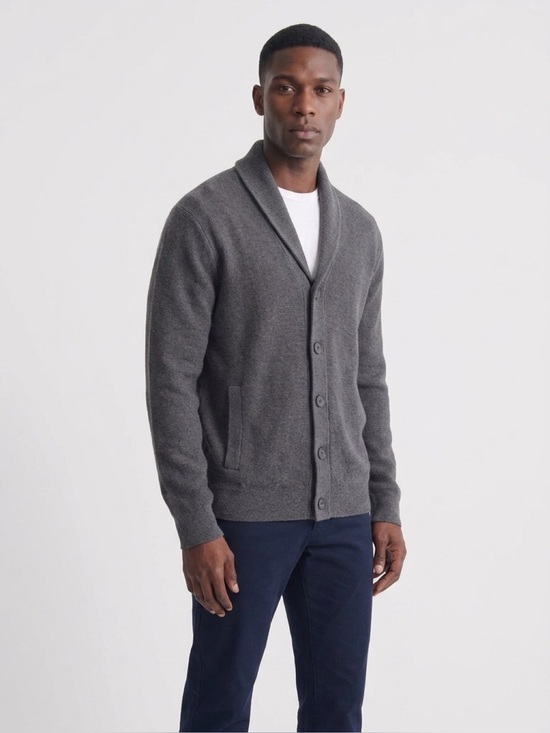 Banana Republic Other - Banana Republic Men's Shawl Collar
Cardigan Sweater Gray Medium. 💯 Cotton, EUC